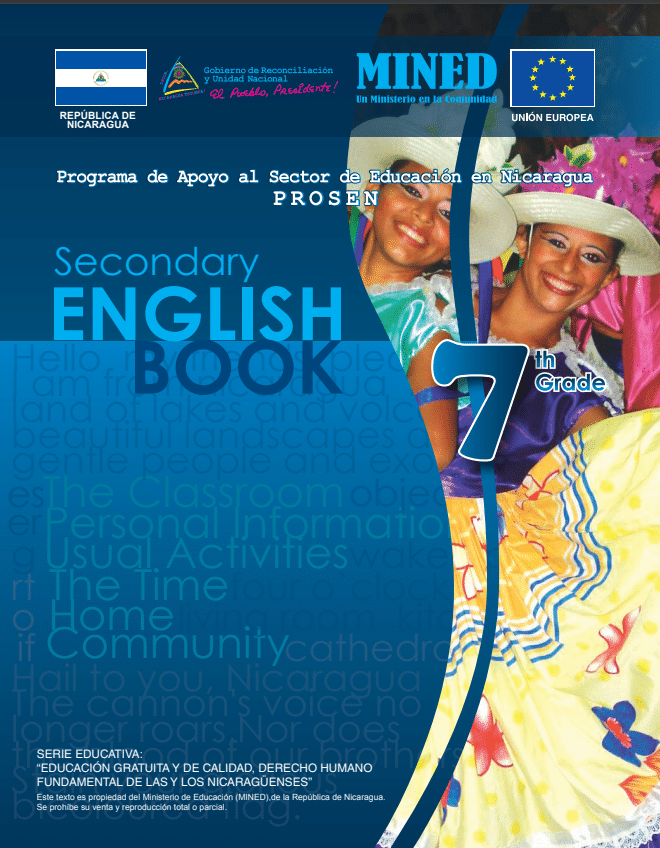 Libro de Ingles 7 Grado Nicaragua